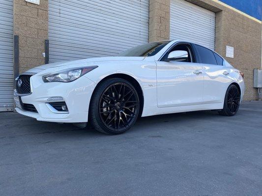 Q50 Jb4 install and tires