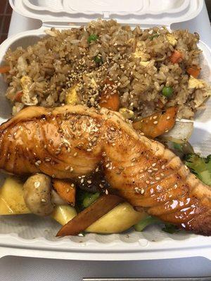 Teppanyaki salmon