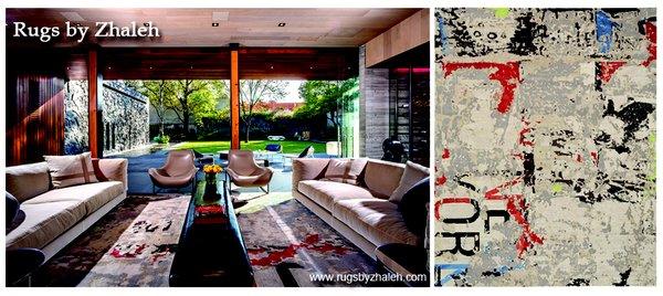 Our beloved New Yorker Rug making a compelling statement for the modern interior! www.rugsbyzhaleh.com