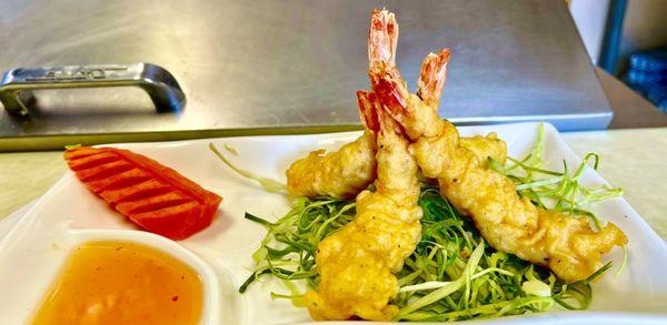 Shrimp coconut tempura