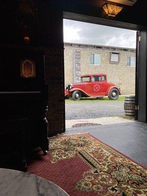 Awesome Model A outside, really set the vibe.