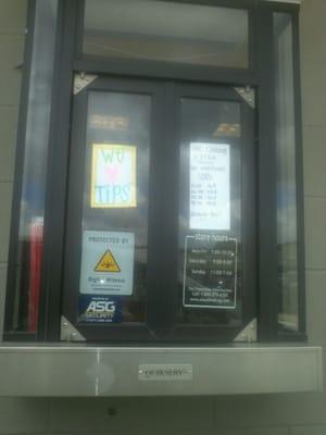 Drive thru window