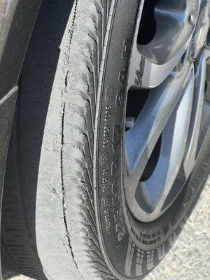 Dry rot tires