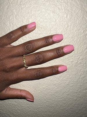 Pink nails