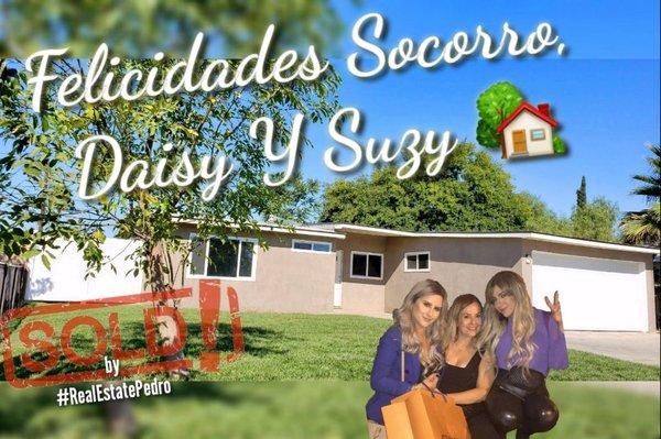 Congratulations Socorro, Daisy & Suzy New #Fontana property My Team & RealEstatePedro Thanks you for all the referrals

#RealEstatePedro