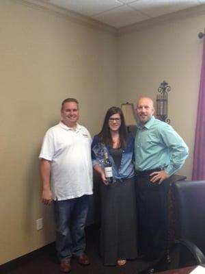 Colleyville First Time Buyer, Mariah Boyce, and Real Estate Agent Jason Hewitt.  FHA Mortgage successful...