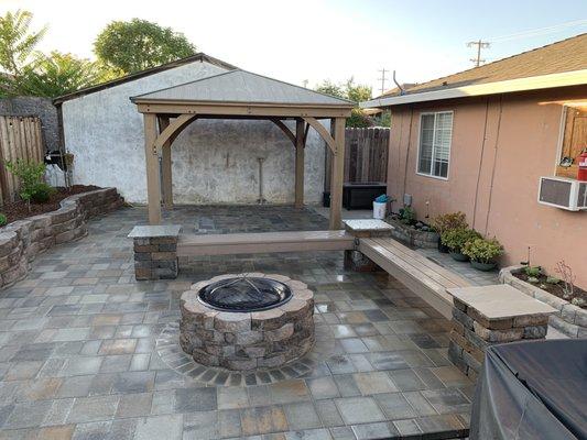 Create an outdoor living with our Pergolas and Fire Pits, additional options available!