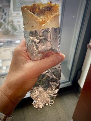 Carnitas & Bean handheld burrito