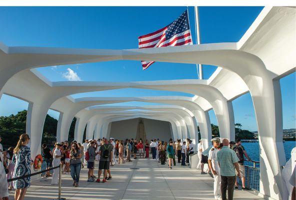 Interior of the U.S.S. Arizona Memorial