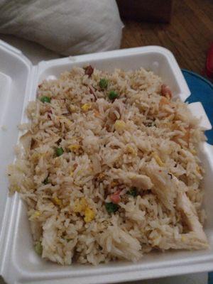 The young child fried rice was excellent