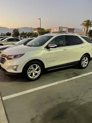 2018 Chevy Equinox Premier! Thank Hanny for great customer service! Your are #1 in my book! Still can't believe it!