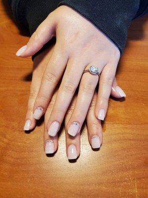 Dip manicure with custom dip color