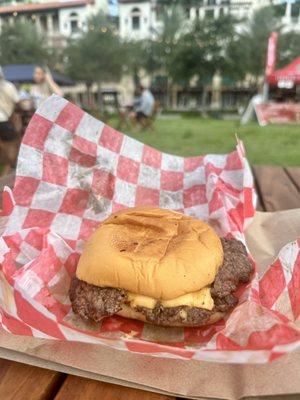 Best Double Cheeseburger! Their sauce is SO GOOD!