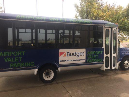 Budget rent a car is right across from the airport