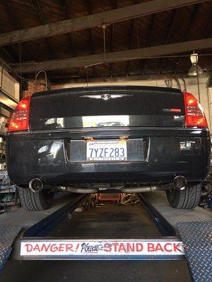 Custom dual exhaust with magnaflows and resonator delete