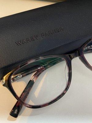 My repaired Daisy Narrow frames and free new case. Thanks for the hookup, Warby Parker!