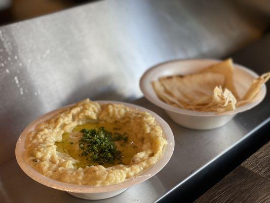 Baba ghanoush made fresh every morning. Very savory.