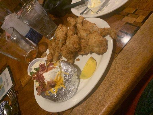 Big frog legs dinner