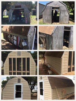 They had everything that I needed to restore a shed that my late father in law and I built 32 years ago. Now paint & electric to finish it.