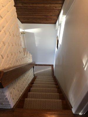 Herringbone stair runner