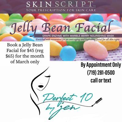 Facial special available if booked on or before 03/31/2018