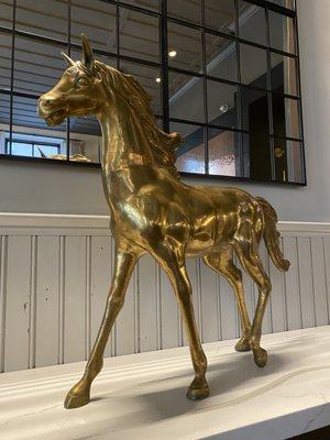 Gold horse