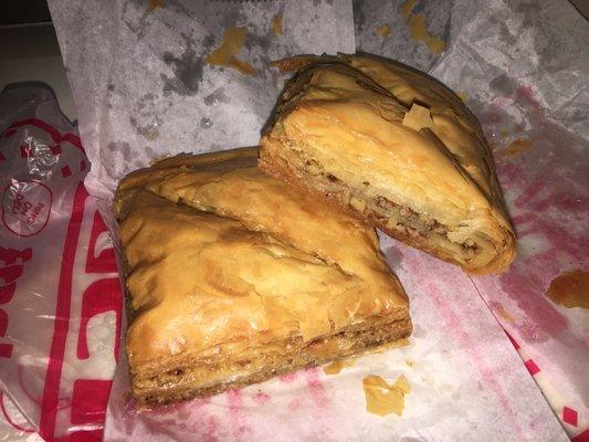 The baklava is TO DIE FOR. Each one of those humongous squares is $5. I never get less than 2 at a time. Yum.