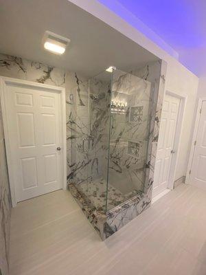 Custom Glass Shower by Livonia Glass