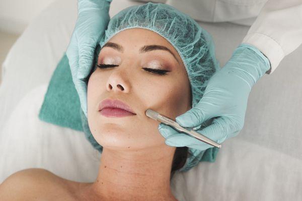 Face treatments with high frequency, micro dermabrasion, micro needles.