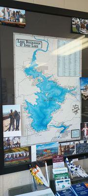 Lake Buchanan and Inks Lake Map