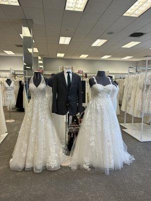 Wedding dress display