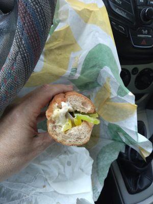 Smallest $6.99 sandwich ever