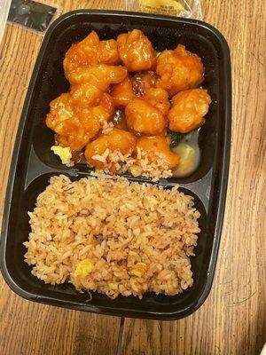 H2. General Tso's Chicken and fried rice