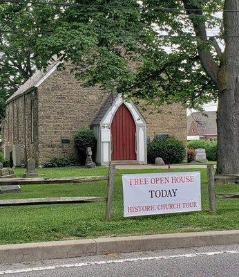 Old St. Luke's is open to the public for tours on Sundays from Memorial Day to Labor Day, 1pm to 4pm.