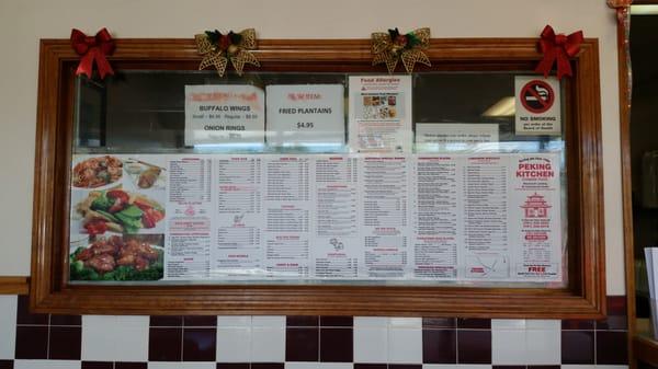 The menu window