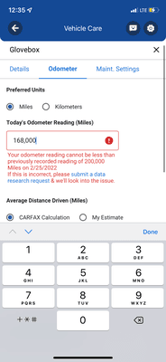 Proof of odometer fraud