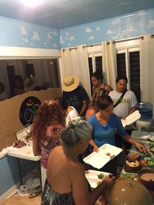 Vegan Pot-Luck. Our final la'au lapa'au class of the summer!