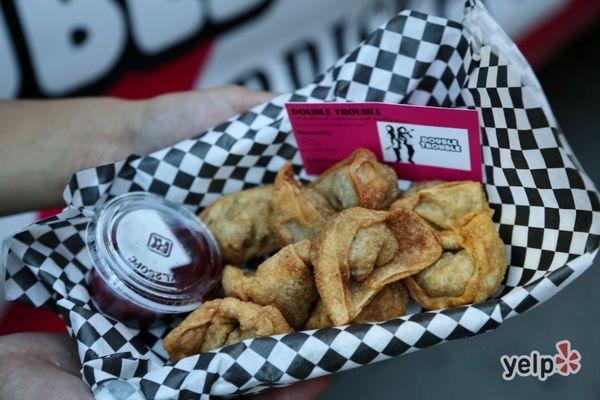 Fried brisket wontons