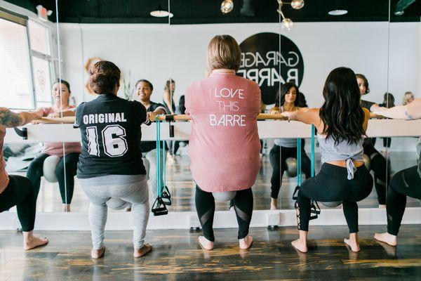 All shapes, sizes, ages, cultures and backgrounds welcome! There's room for everyone at the barre.