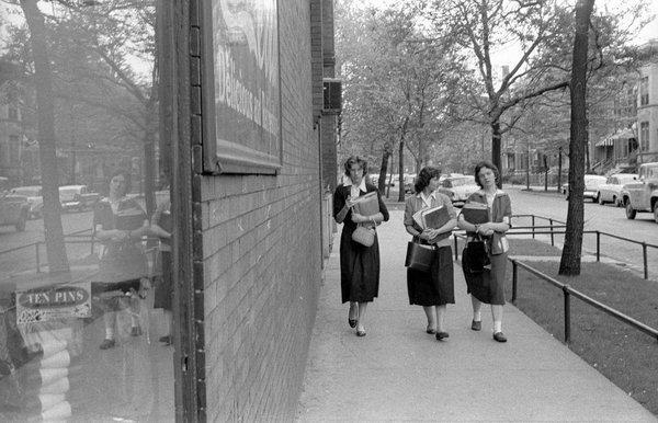 Outside Crespo's in the 1950s