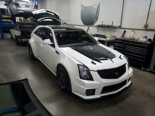 2012 CTS Wagon with almost 1000 horsepower windshield replacement