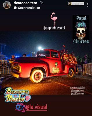 Papa Churros truck at Besame Mucho. I luv it!!