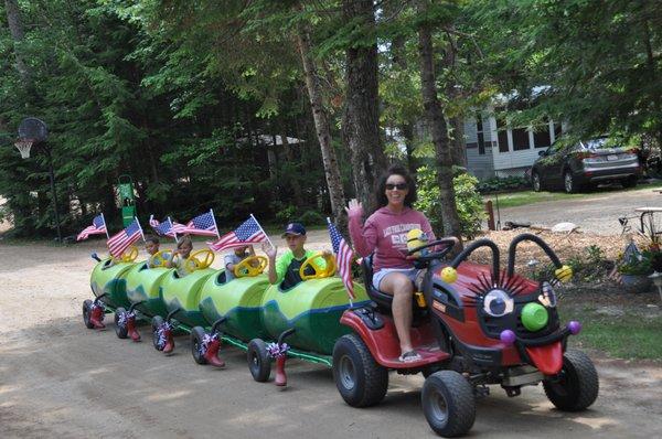 Caterpillar Rides put a smile on everyone's face.