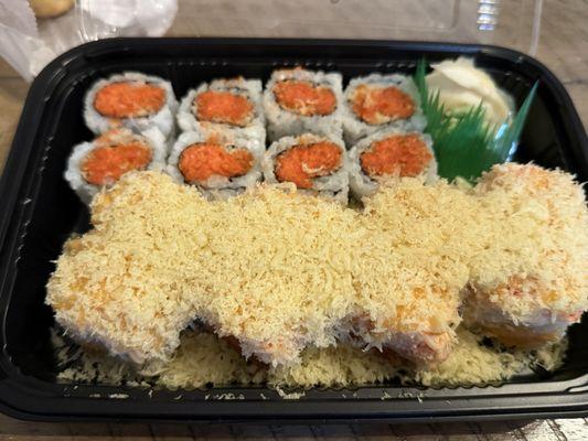 Spicy Tuna Roll and Angel Hair Roll