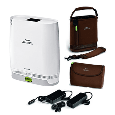 Respironics Simply Go Mini available with 4.5 or 9 hour battery. Call for Best price Guarantee