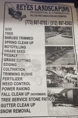 Reyes landscaping