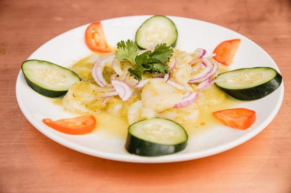 Scallop Aguachile Carpaccio