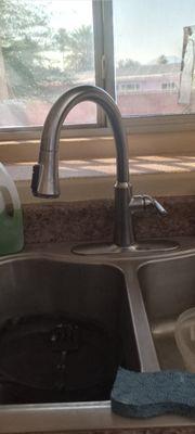 New kitchen sink faucet.