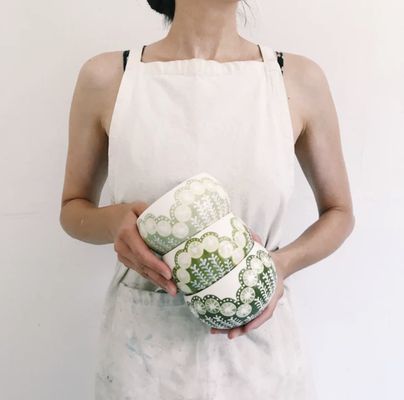 small belly bowls are purrrfect for a handful of succulents