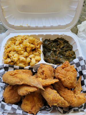 Fried Chicken, Collards, Mac n Cheese